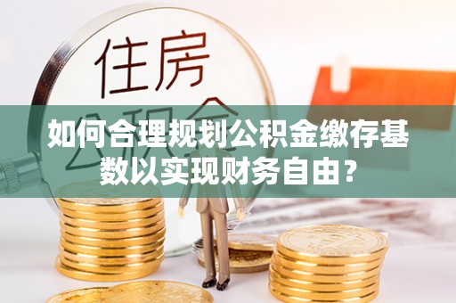 新蔡如何合理规划公积金缴存基数以实现财务自由？