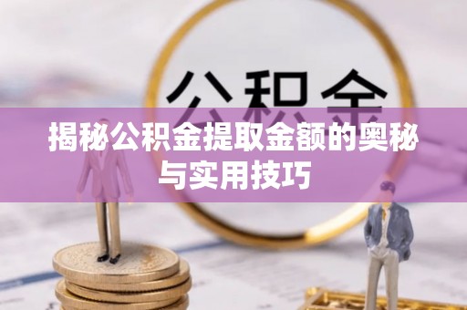 新蔡揭秘公积金提取金额的奥秘与实用技巧