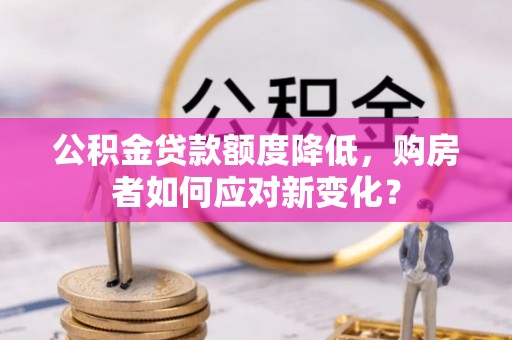 新蔡公积金贷款额度降低，购房者如何应对新变化？