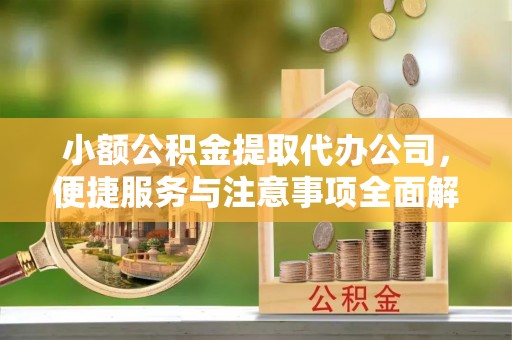 新蔡小额公积金提取代办公司，便捷服务与注意事项全面解析
