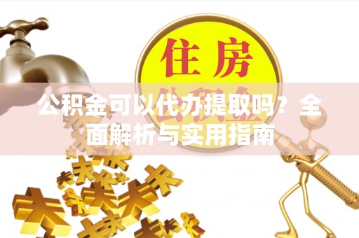 新蔡公积金可以代办提取吗？全面解析与实用指南