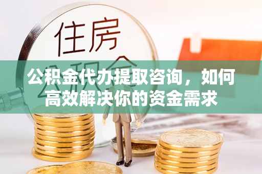 新蔡公积金代办提取咨询，如何高效解决你的资金需求