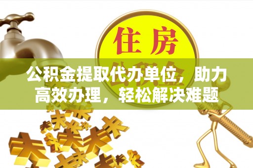 新蔡公积金提取代办单位，助力高效办理，轻松解决难题