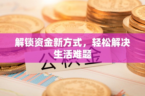 新蔡解锁资金新方式，轻松解决生活难题