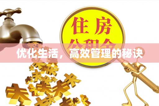 新蔡优化生活，高效管理的秘诀