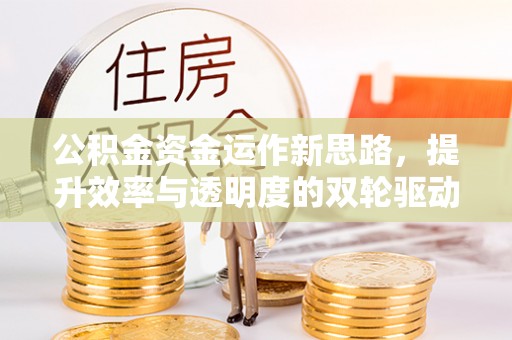 新蔡公积金资金运作新思路，提升效率与透明度的双轮驱动