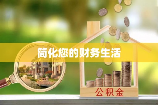 新蔡简化您的财务生活